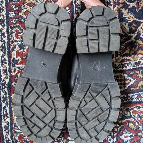 Faux Black Leather Loafers - Picture 4 of 4